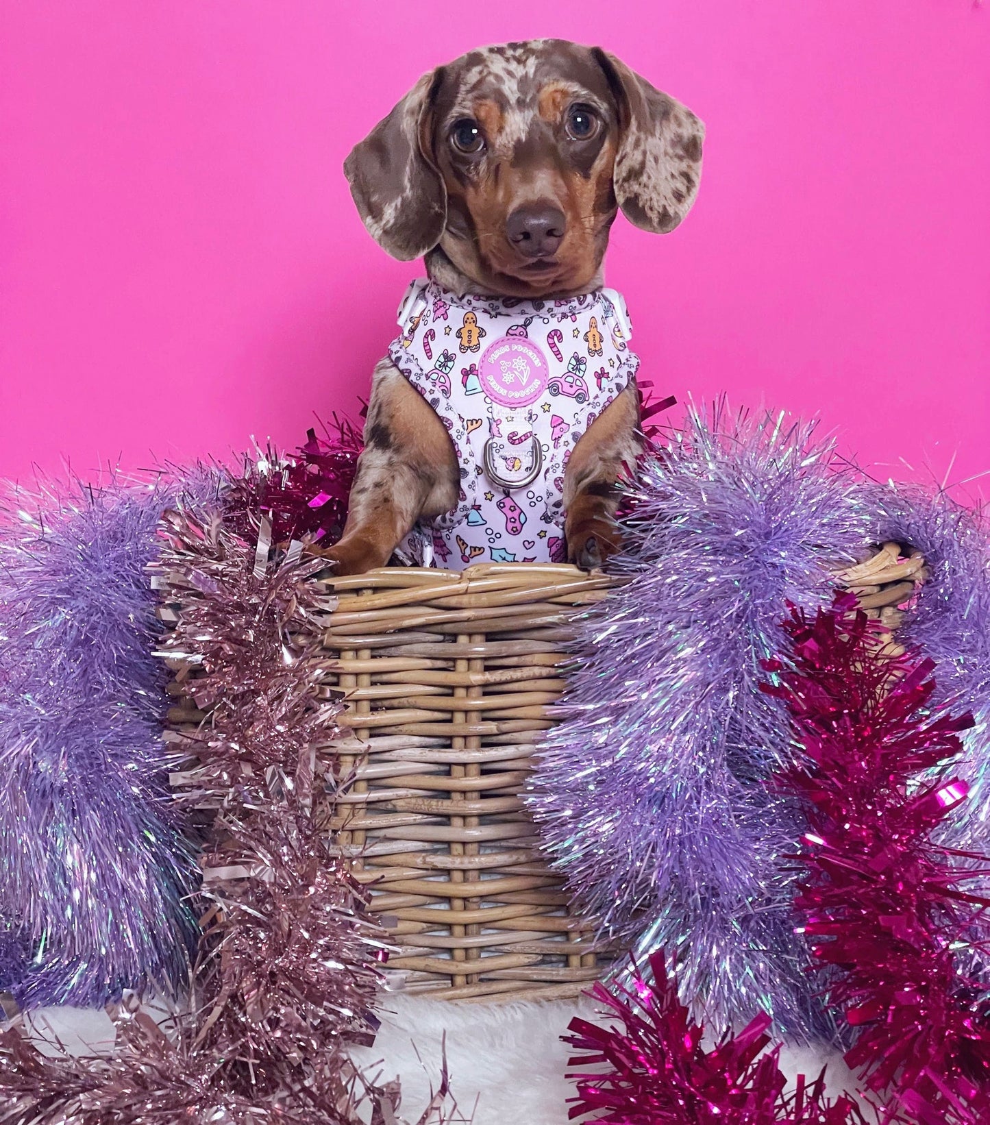 Pink Christmas harness