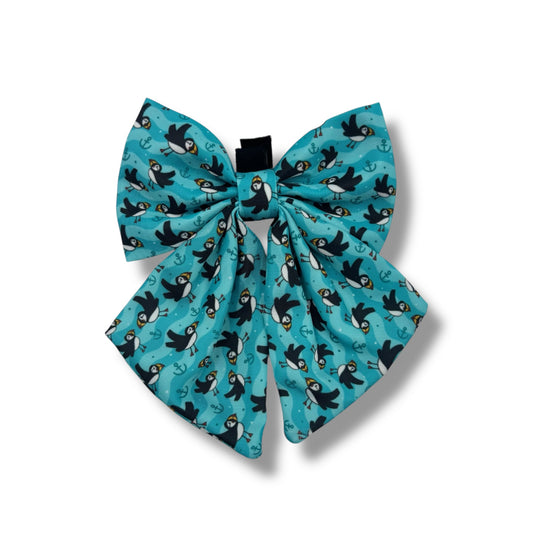 Puffin Awesome! Pembs X The Salty Spaniel - Sailor Bow